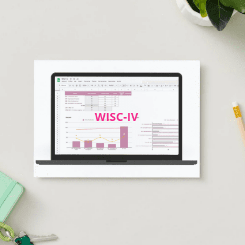 Prévia da planilha WISC-IV